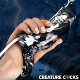 Night Prowler Squirting Silicone Penis Enhancer - Silver